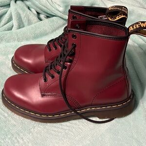 Dr. Martens Men's Cherry Red 1460 Boots